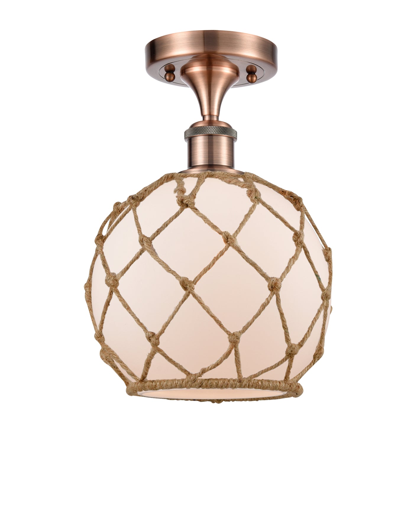 Edison Semi-Flush Mount Brushed Nickel