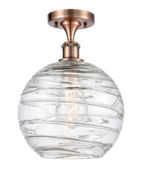 Edison Semi-Flush Mount Brushed Nickel