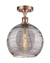 Edison Semi-Flush Mount Brushed Nickel