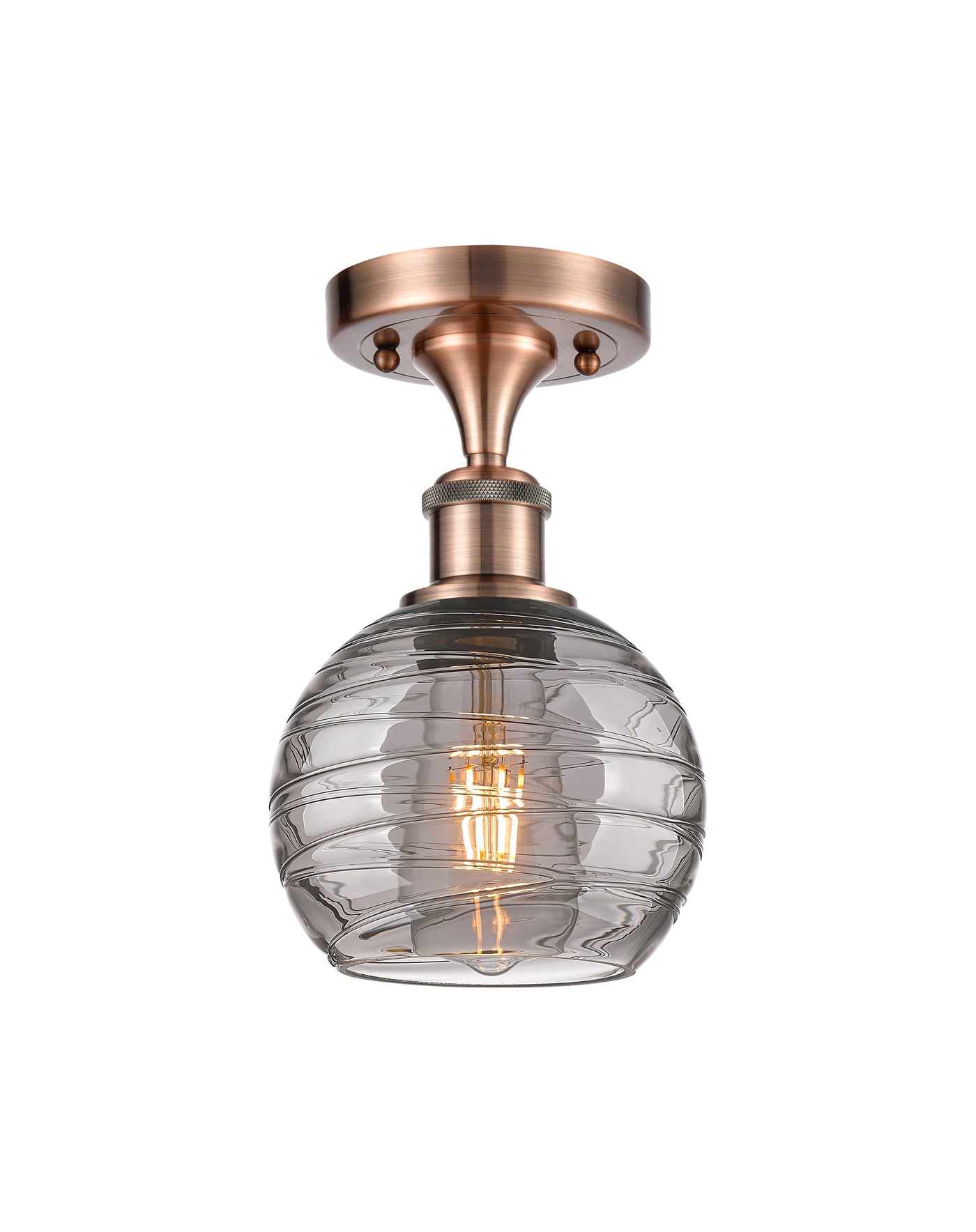 Edison Semi-Flush Mount Brushed Nickel