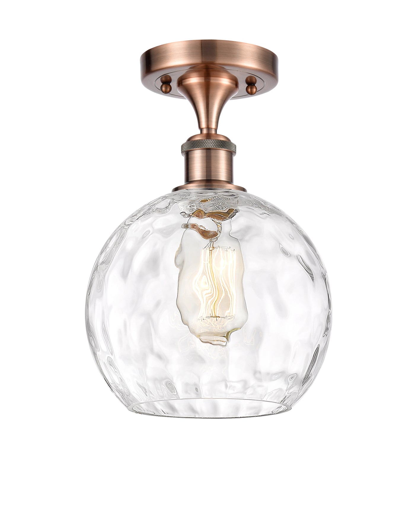 Edison Semi-Flush Mount Brushed Nickel 6