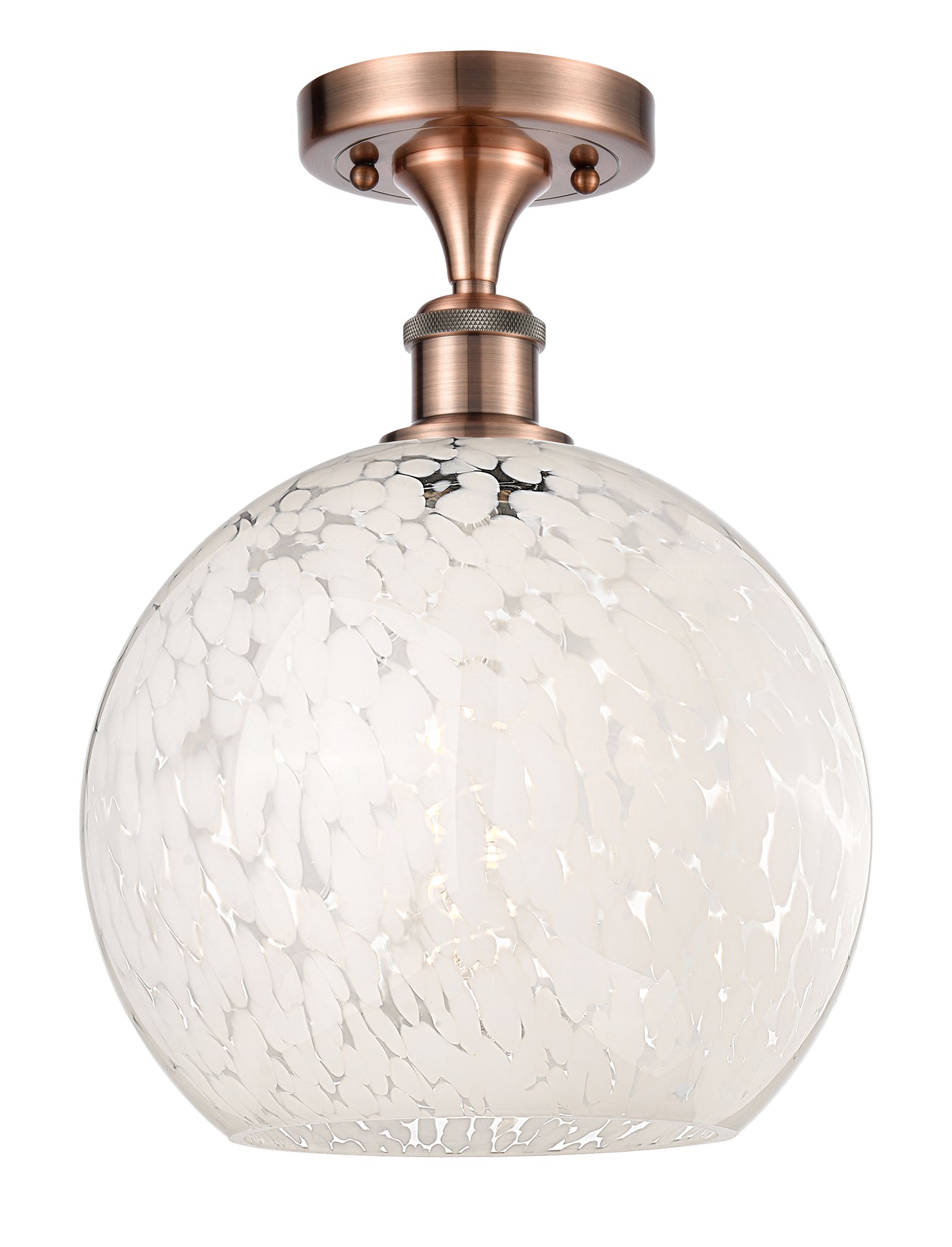 Edison Semi-Flush Mount Brushed Satin Nickel