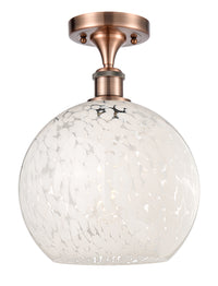 Edison Semi-Flush Mount Brushed Satin Nickel
