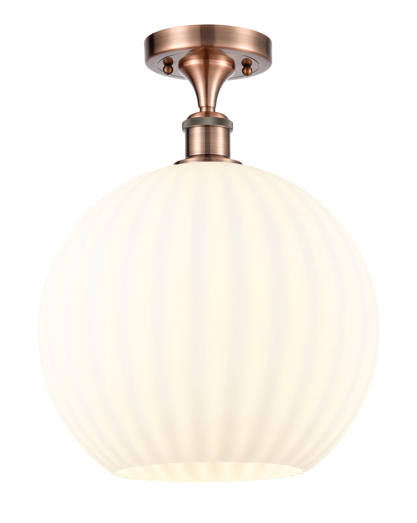 Edison Semi-Flush Mount Brushed Satin Nickel