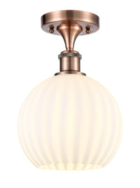 Edison Semi-Flush Mount Brushed Satin Nickel