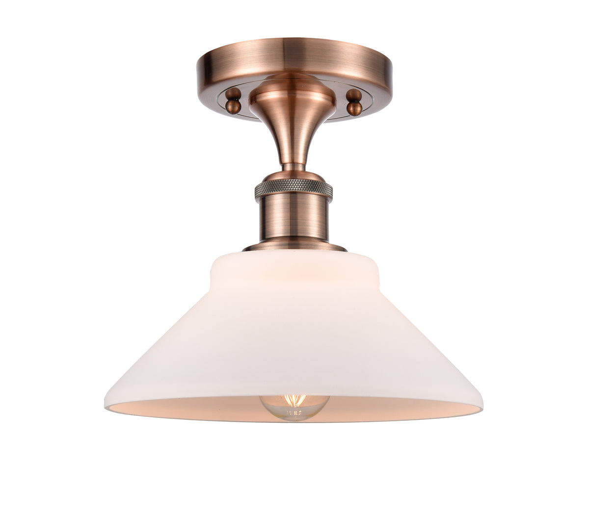 Orwell 8-Inch 1-Light Semi-Flush Mount 8.25-Inch High