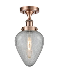 Edison Semi-Flush Mount Brushed Satin Nickel