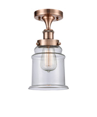 Edison Semi-Flush Mount Brushed Satin Nickel