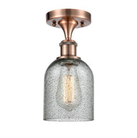 Edison Semi-Flush Mount Brushed Satin Nickel