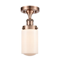 Edison Semi-Flush Mount Brushed Satin Nickel