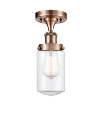Edison Semi-Flush Mount Brushed Satin Nickel