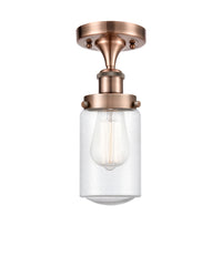 Edison Semi-Flush Mount Brushed Satin Nickel