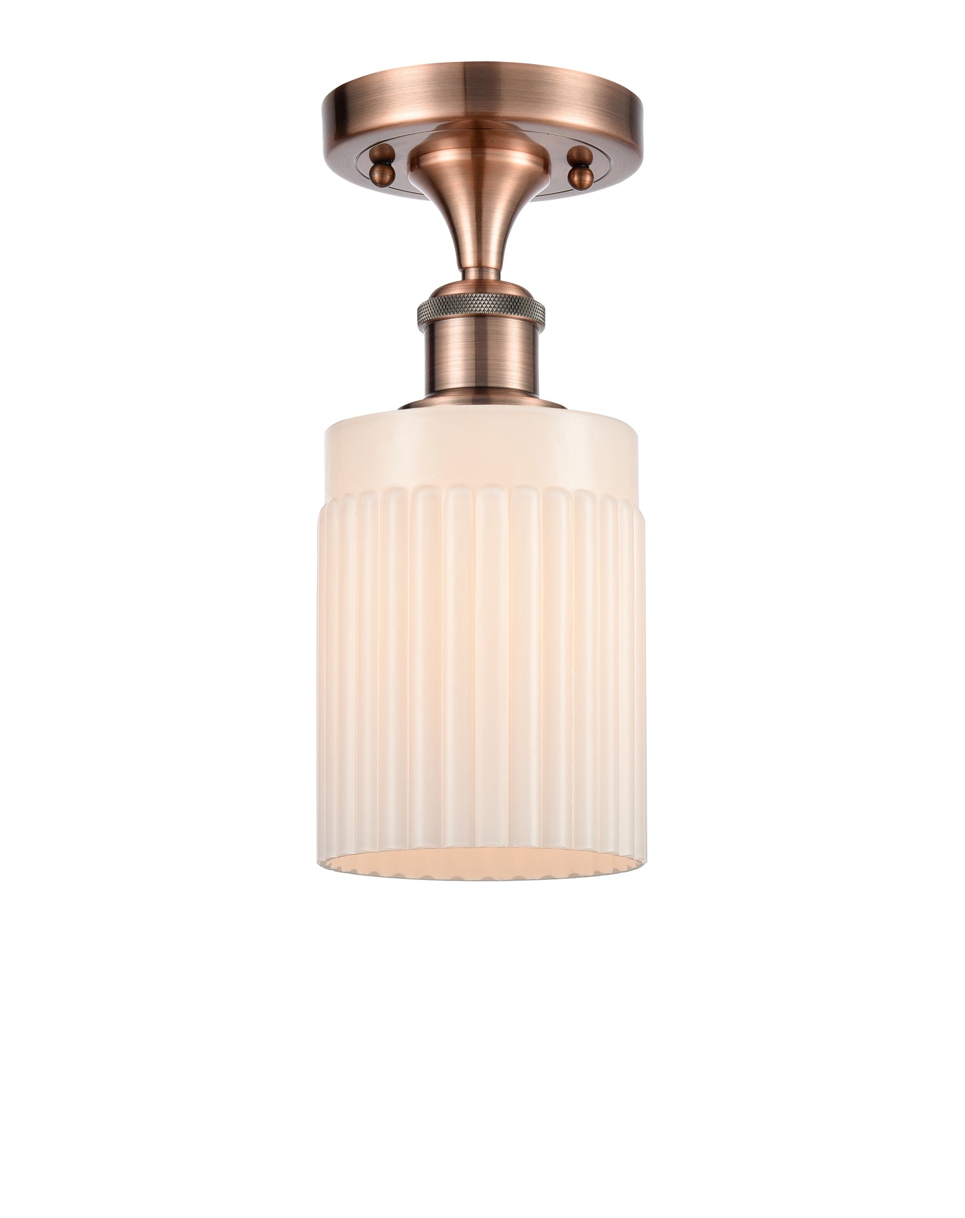 Edison Semi-Flush Mount Brushed Satin Nickel