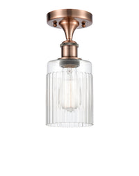 Edison Semi-Flush Mount Brushed Satin Nickel