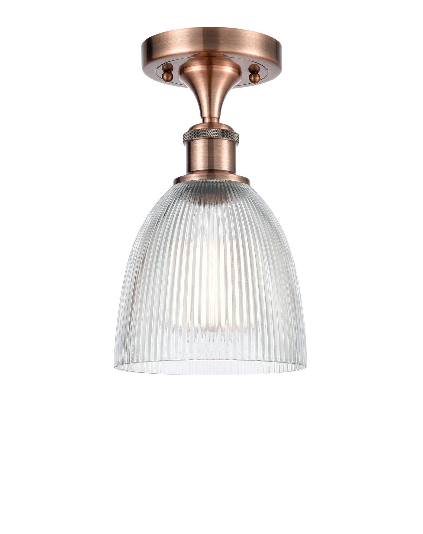 Edison Semi-Flush Mount Brushed Nickel