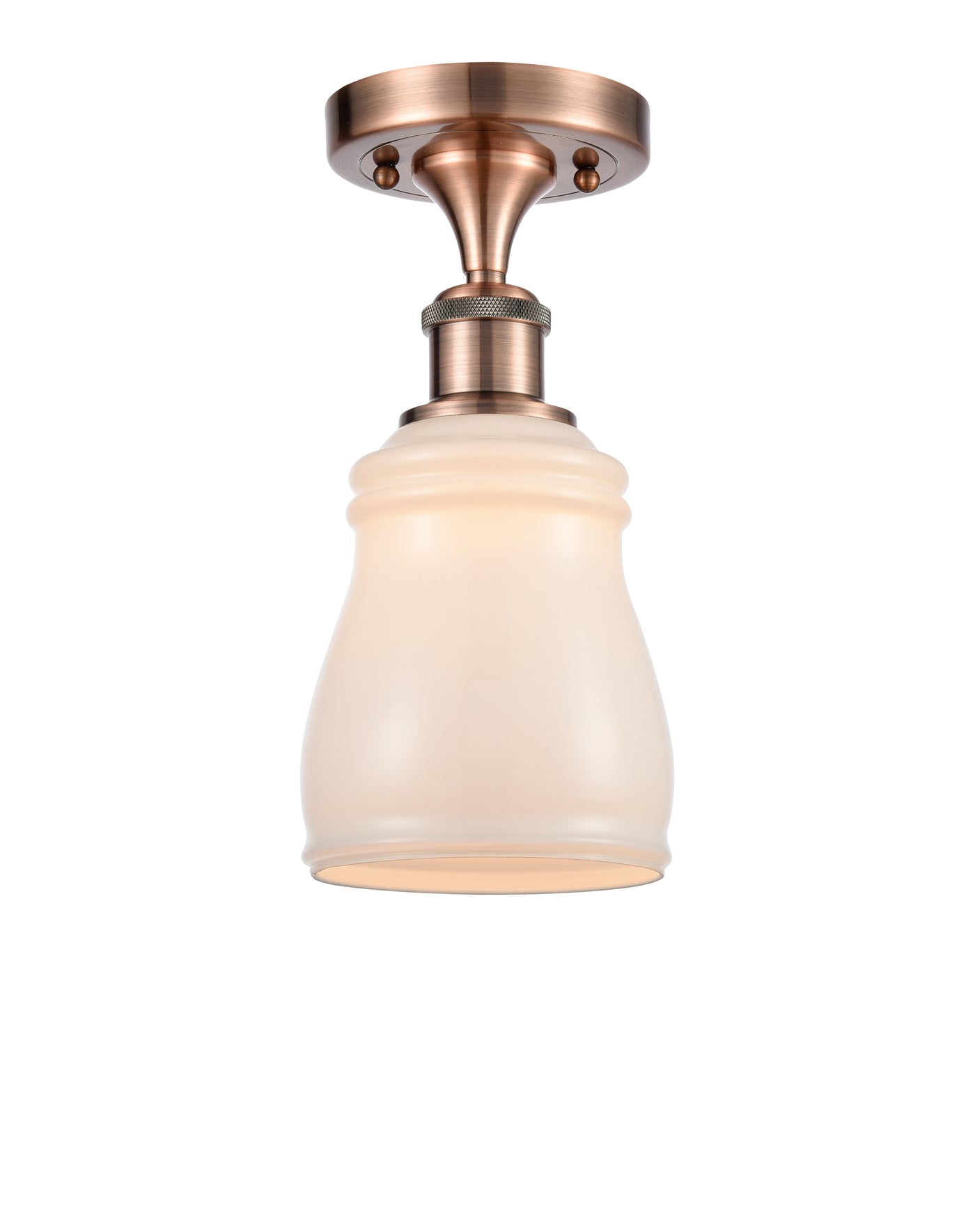 Edison Semi-Flush Mount Brushed Satin Nickel