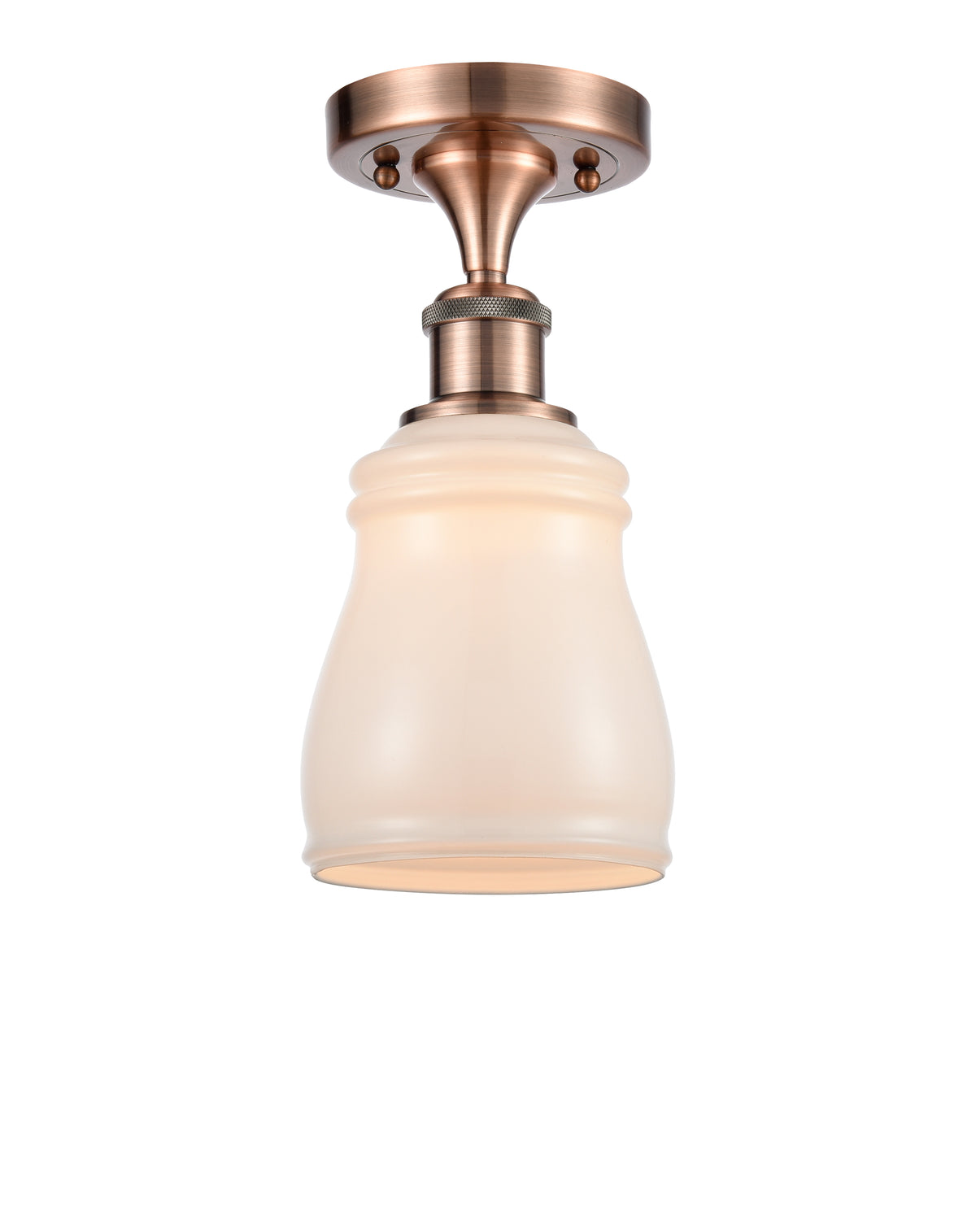 Ellery 5-Inch 1-Light Semi-Flush Mount 11-Inch High