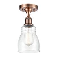 Edison Semi-Flush Mount Brushed Satin Nickel