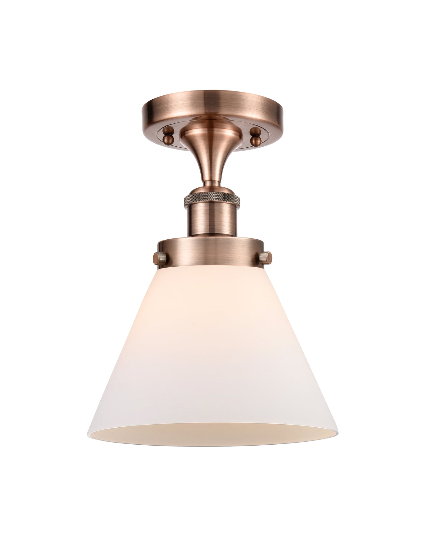 Edison Semi-Flush Mount 5.25 Brushed Nickel