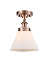 Edison Semi-Flush Mount 5.25 Brushed Nickel