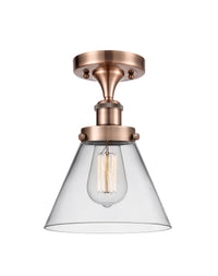 Edison Semi-Flush Mount 5.25 Brushed Nickel