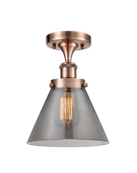 Edison Semi-Flush Mount 5.25 Brushed Nickel