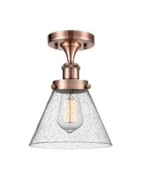 Edison Semi-Flush Mount 5.25 Brushed Nickel