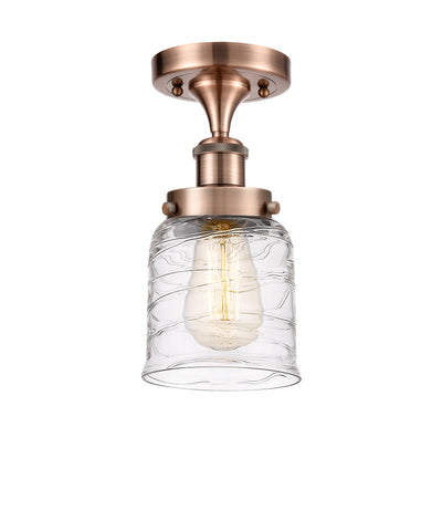 Edison Semi-Flush Mount Brushed Satin Nickel