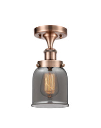 Edison Semi-Flush Mount Cast Brass Finish
