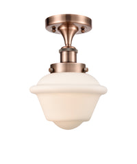 Edison Semi-Flush Mount Brushed Satin Nickel