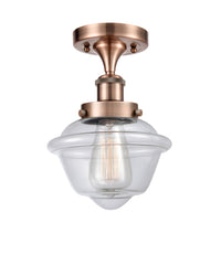 Edison Semi-Flush Mount Brushed Satin Nickel