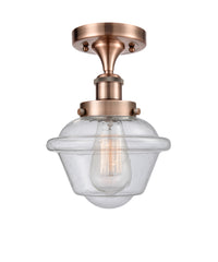 Edison Semi-Flush Mount Brushed Satin Nickel
