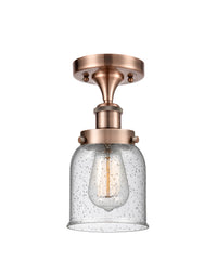 Edison Semi-Flush Mount Cast Brass Finish