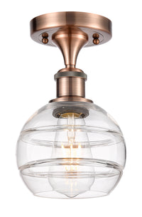 Edison Semi-Flush Mount Brushed Satin Nickel