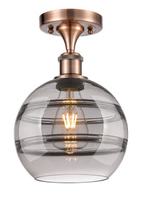 Edison Semi-Flush Mount Brushed Nickel