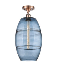 Edison Semi-Flush Mount Brushed Nickel