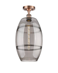 Edison Semi-Flush Mount Brushed Nickel