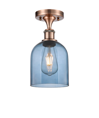 Bella 6-Inch 1-Light Semi-Flush Mount 11.5-Inch High