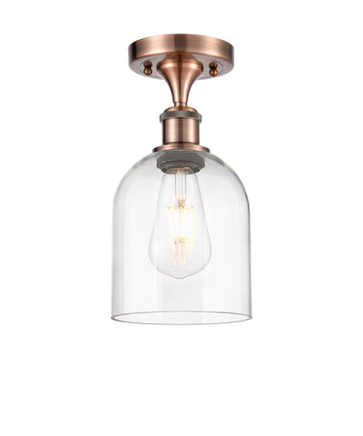 Bella 6-Inch 1-Light Semi-Flush Mount 11.5-Inch High