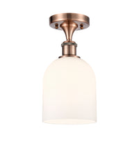 Edison Semi-Flush Mount Brushed Satin Nickel