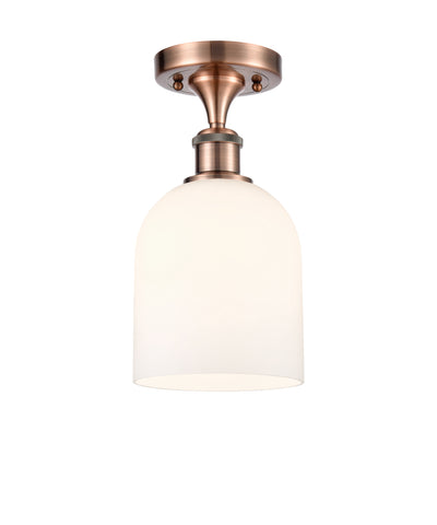 Bella 6-Inch 1-Light Semi-Flush Mount 11.5-Inch High