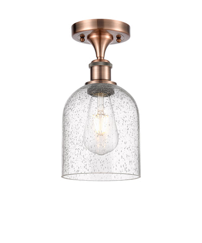 Bella 6-Inch 1-Light Semi-Flush Mount 11.5-Inch High