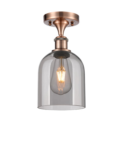 Bella 6-Inch 1-Light Semi-Flush Mount 11.5-Inch High