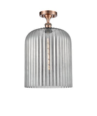 Edison Semi-Flush Mount Brushed Satin Nickel