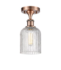 Edison Semi-Flush Mount Brushed Satin Nickel