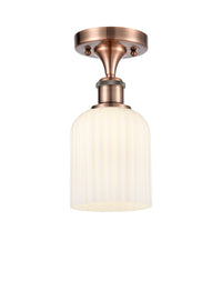 Edison Semi-Flush Mount Brushed Satin Nickel