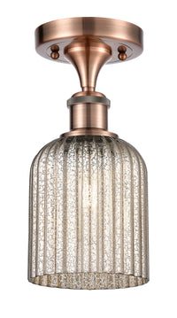 Edison Semi-Flush Mount Brushed Satin Nickel