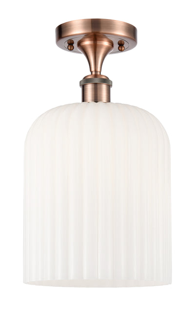 Edison Semi-Flush Mount Brushed Satin Nickel