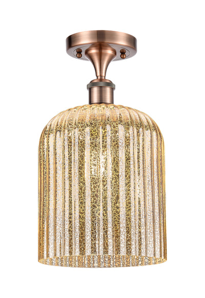 Edison Semi-Flush Mount Brushed Satin Nickel