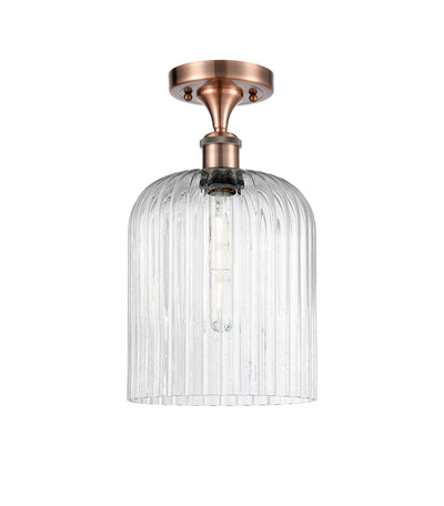 Edison Semi-Flush Mount Brushed Satin Nickel